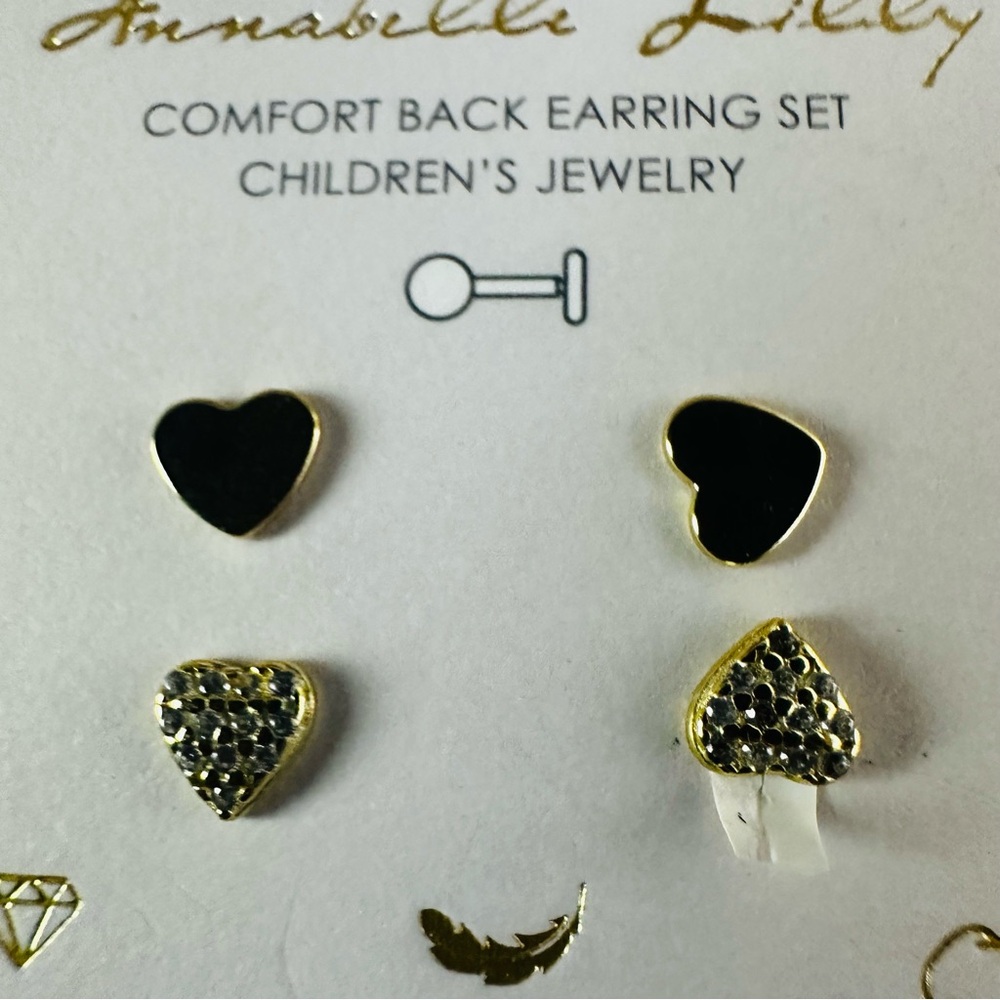 Sterling Silver Annabelle Gold Jewelry Hearts Hypoallergenic Sensitive Skin